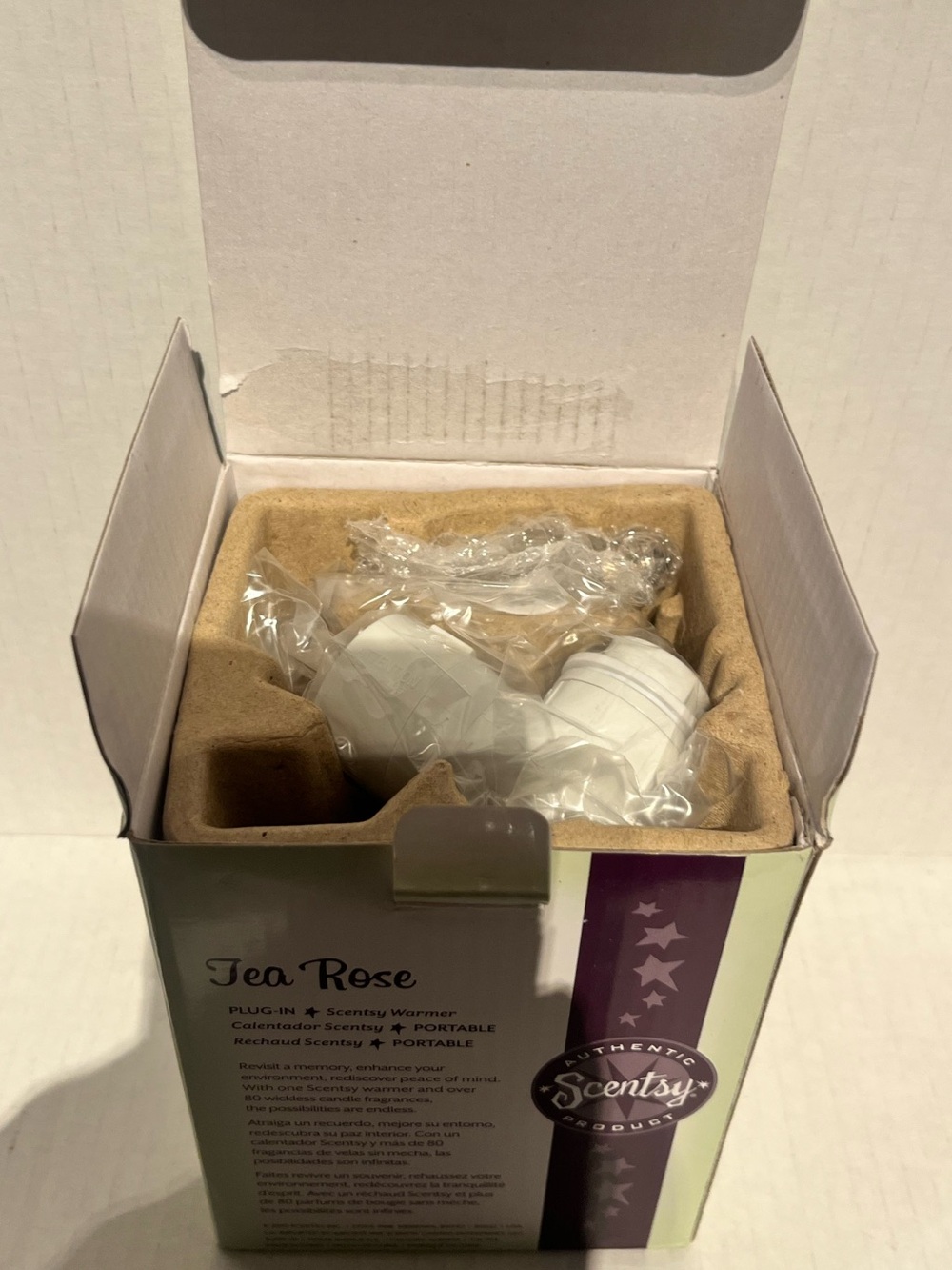Brand New in Box - Scentsy’s Mini Size Tea Rose Scent Warmer - Picture 4 of 6